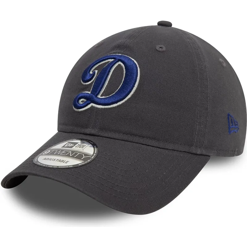 petten-gebogen-grijs-verstelbaar-9twenty-core-classic-van-los-angeles-dodgers-mlb-van-new-era