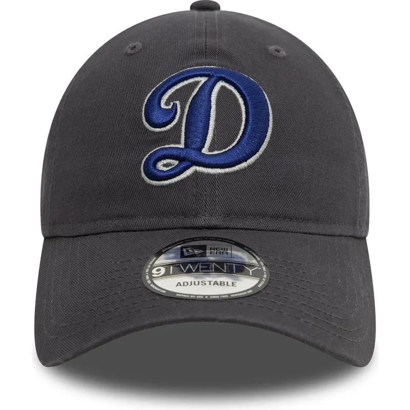 petten-gebogen-grijs-verstelbaar-9twenty-core-classic-van-los-angeles-dodgers-mlb-van-new-era