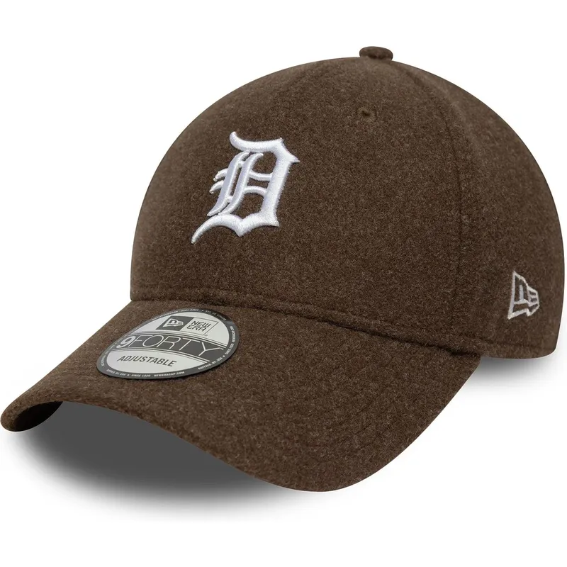 petten-gebogen-bruin-snapback-9forty-melton-wool-van-detroit-tigers-mlb-van-new-era