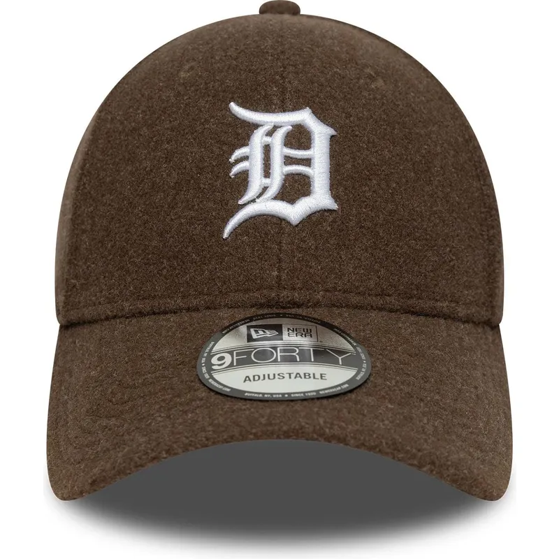 petten-gebogen-bruin-snapback-9forty-melton-wool-van-detroit-tigers-mlb-van-new-era