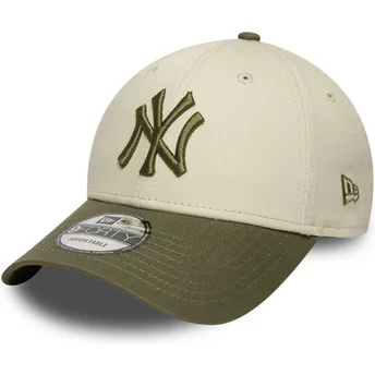 Petten gebogen meerkleurig verstelbaar 9FORTY Side Patch van New York Yankees MLB van New Era