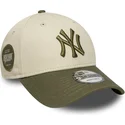 petten-gebogen-meerkleurig-verstelbaar-9forty-side-patch-van-new-york-yankees-mlb-van-new-era