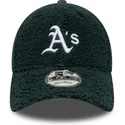 petten-gebogen-groen-verstelbaar-9forty-winter-borg-van-oakland-athletics-mlb-van-new-era