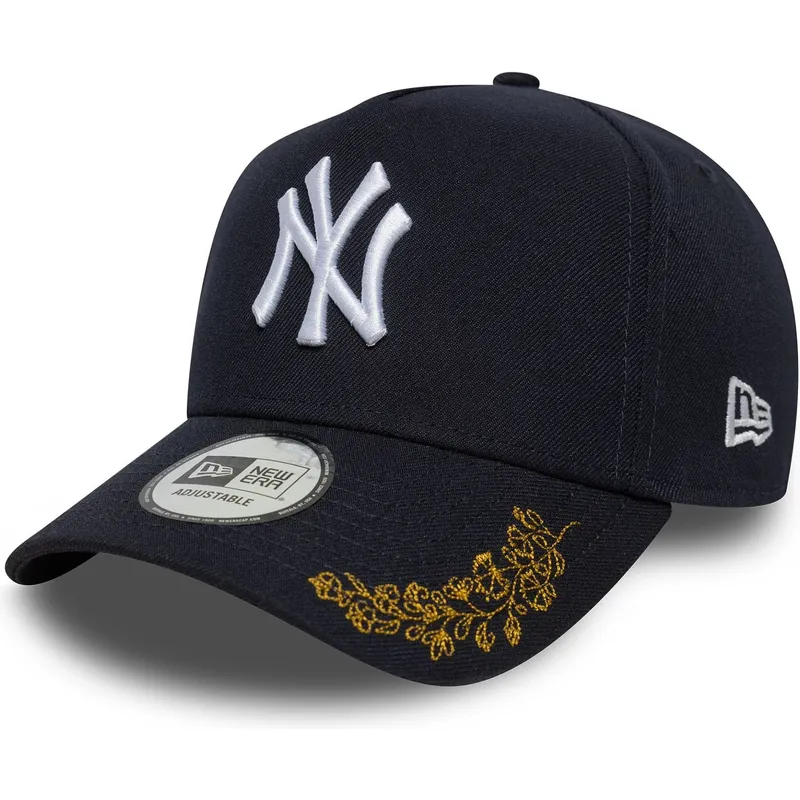 petten-gebogen-marineblauw-snapback-9forty-e-frame-tonal-icon-van-new-york-yankees-mlb-van-new-era