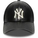 petten-gebogen-zwart-verstelbaar-9forty-m-crown-img-leather-van-new-york-yankees-mlb-van-new-era