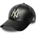 petten-gebogen-zwart-verstelbaar-9forty-m-crown-img-leather-van-new-york-yankees-mlb-van-new-era