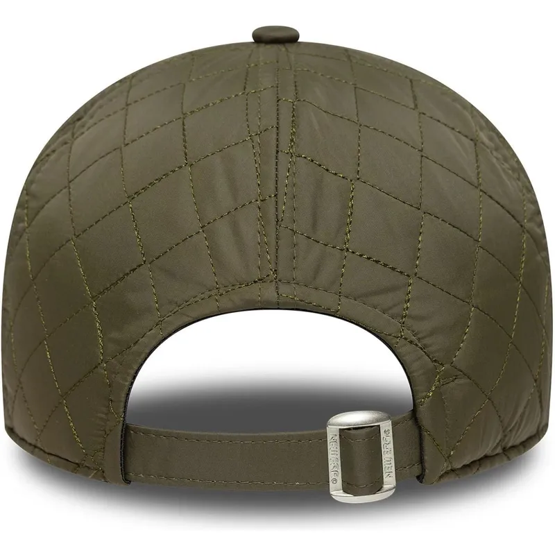 petten-gebogen-groen-verstelbaar-9twenty-quilted-van-los-angeles-dodgers-mlb-van-new-era