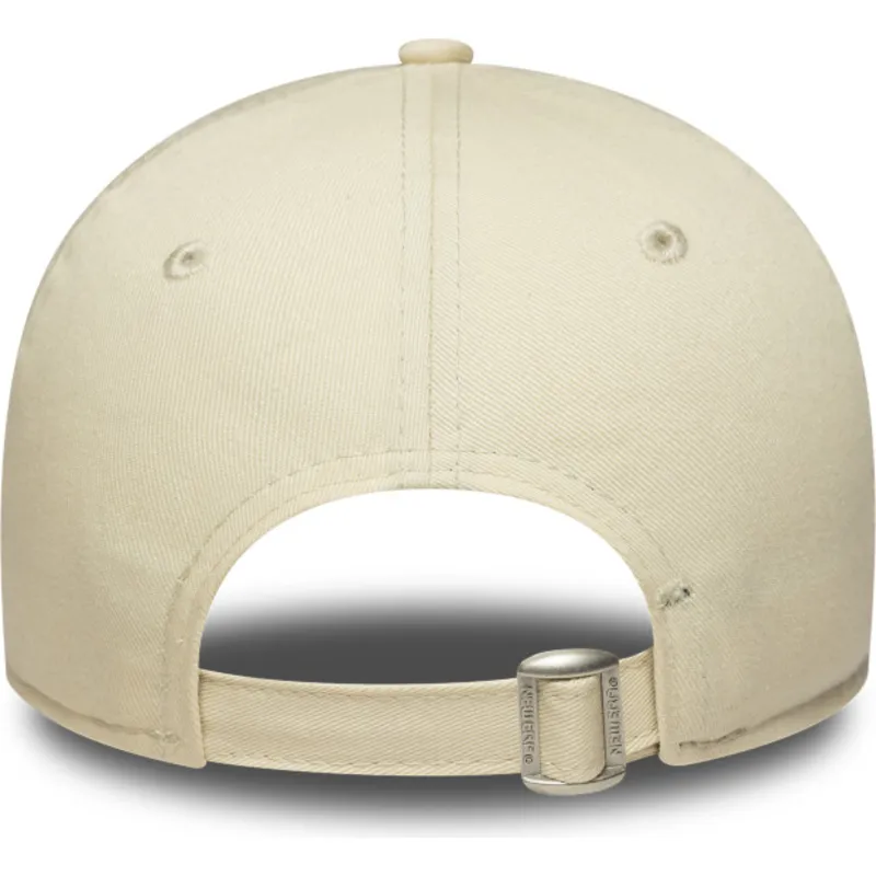 petten-gebogen-beige-verstelbaar-rosa-9forty-league-essential-van-new-york-yankees-mlb-van-new-era