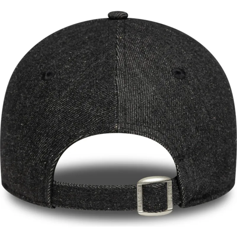petten-gebogen-zwart-verstelbaar-9forty-sequin-denim-van-los-angeles-dodgers-mlb-van-new-era