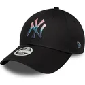 petten-gebogen-zwart-verstelbaar-9forty-metallic-van-new-york-yankees-mlb-van-new-era