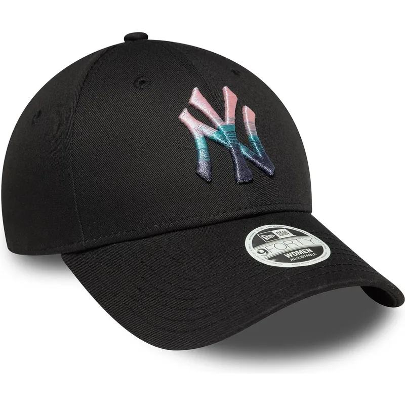 petten-gebogen-zwart-verstelbaar-9forty-metallic-van-new-york-yankees-mlb-van-new-era