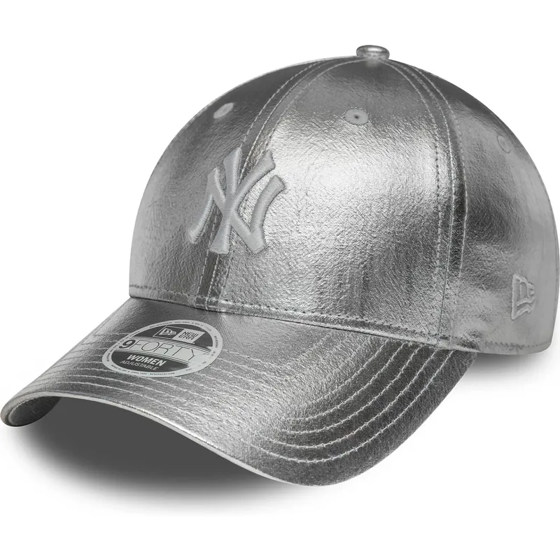 petten-gebogen-zilverkleurig-verstelbaar-plateada-9forty-metallic-van-new-york-yankees-mlb-van-new-era