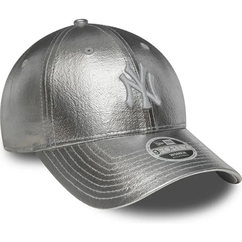 petten-gebogen-zilverkleurig-verstelbaar-plateada-9forty-metallic-van-new-york-yankees-mlb-van-new-era