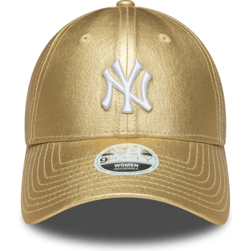 petten-gebogen-goudkleurig-verstelbaar-dorada-9forty-metallic-van-new-york-yankees-mlb-van-new-era