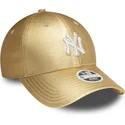 petten-gebogen-goudkleurig-verstelbaar-dorada-9forty-metallic-van-new-york-yankees-mlb-van-new-era