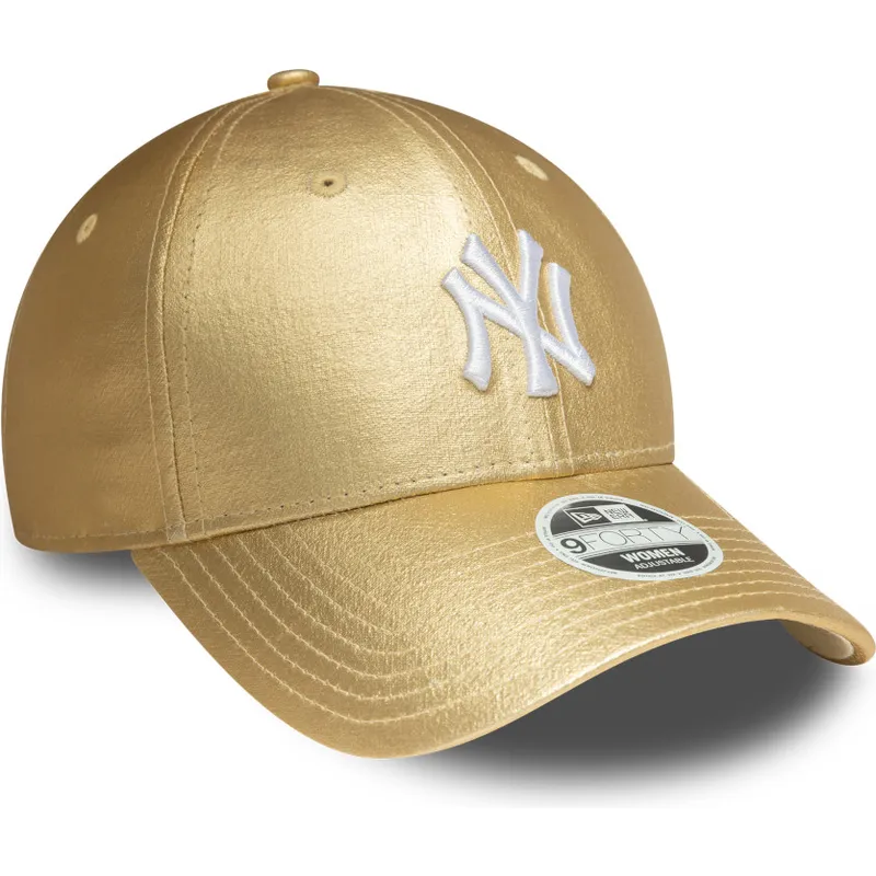 petten-gebogen-goudkleurig-verstelbaar-dorada-9forty-metallic-van-new-york-yankees-mlb-van-new-era