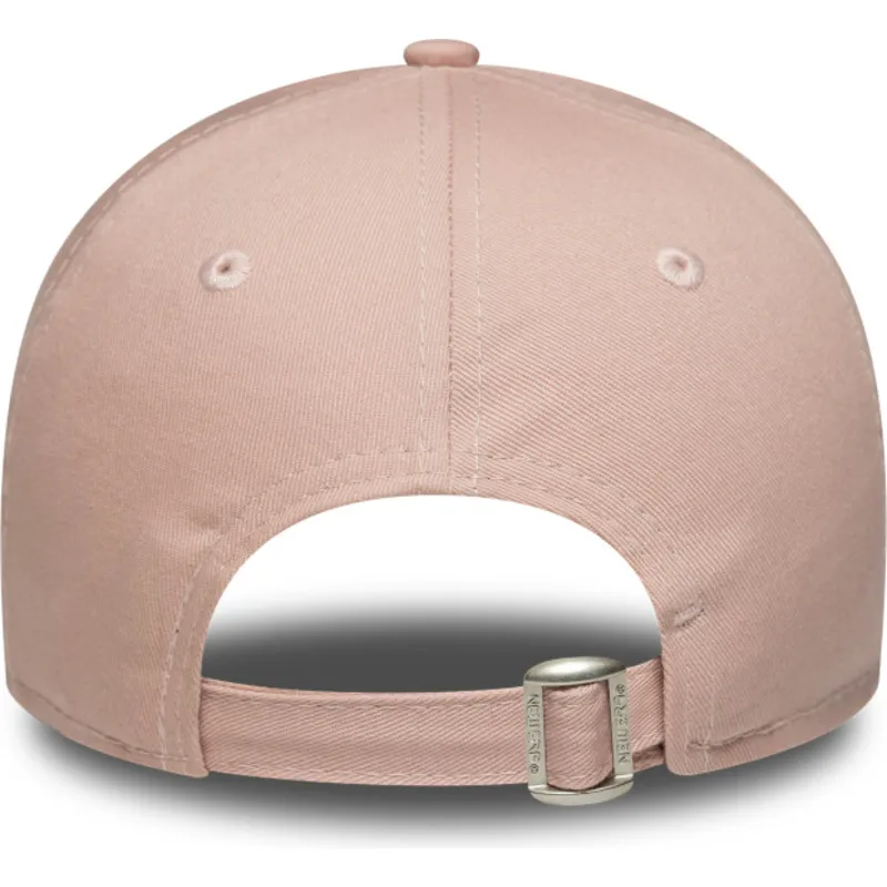 petten-gebogen-roze-verstelbaar-9forty-league-essential-van-los-angeles-dodgers-mlb-van-new-era