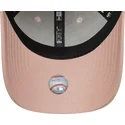 petten-gebogen-roze-verstelbaar-9forty-league-essential-van-los-angeles-dodgers-mlb-van-new-era