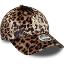 petten-gebogen-luipaard-verstelbaar-9forty-leo-velour-van-new-york-yankees-mlb-van-new-era