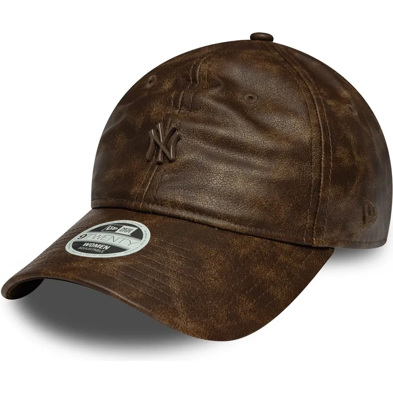 petten-gebogen-bruin-verstelbaar-9twenty-worn-pu-van-new-york-yankees-mlb-van-new-era petten-gebogen-bruin-verstelbaar-9twenty-worn-pu-van-new-york-yankees-mlb-van-new-era