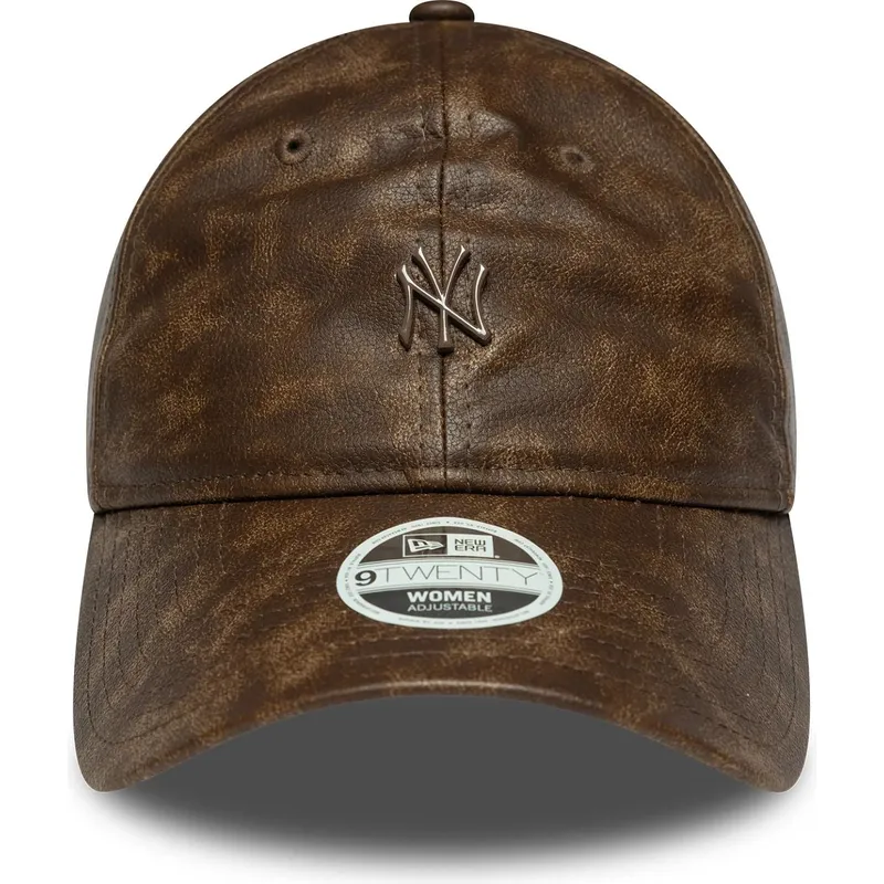 petten-gebogen-bruin-verstelbaar-9twenty-worn-pu-van-new-york-yankees-mlb-van-new-era petten-gebogen-bruin-verstelbaar-9twenty-worn-pu-van-new-york-yankees-mlb-van-new-era