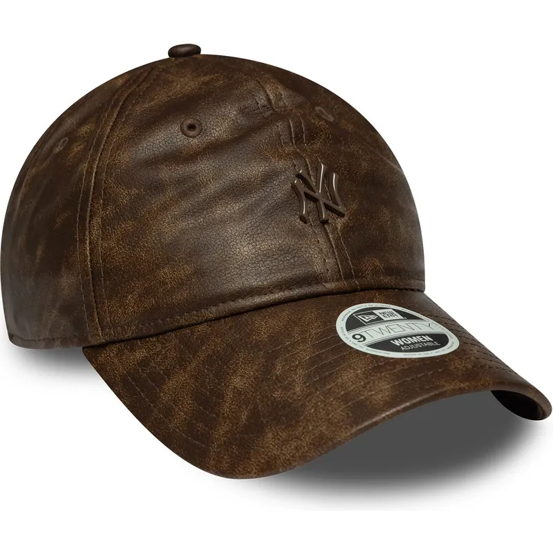 petten-gebogen-bruin-verstelbaar-9twenty-worn-pu-van-new-york-yankees-mlb-van-new-era petten-gebogen-bruin-verstelbaar-9twenty-worn-pu-van-new-york-yankees-mlb-van-new-era