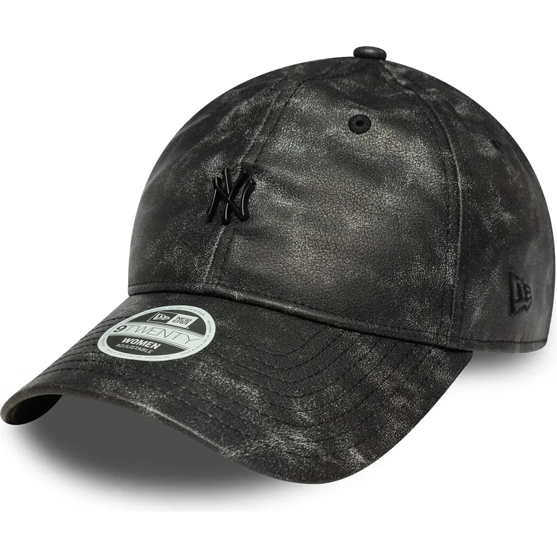 petten-gebogen-zwart-verstelbaar-9twenty-worn-pu-van-new-york-yankees-mlb-van-new-era petten-gebogen-zwart-verstelbaar-9twenty-worn-pu-van-new-york-yankees-mlb-van-new-era