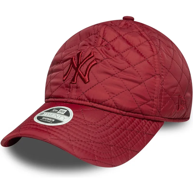 petten-gebogen-rood-verstelbaar-9twenty-padded-van-new-york-yankees-mlb-van-new-era