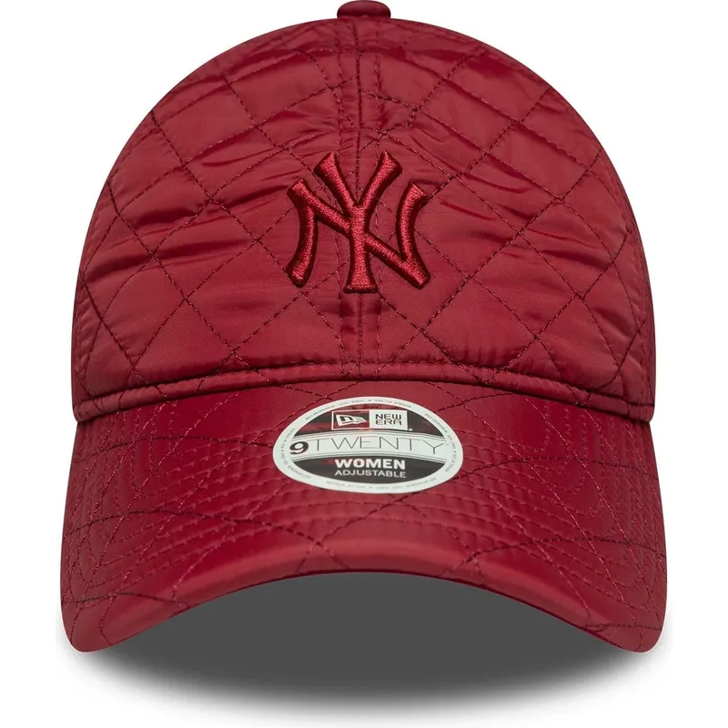 petten-gebogen-rood-verstelbaar-9twenty-padded-van-new-york-yankees-mlb-van-new-era