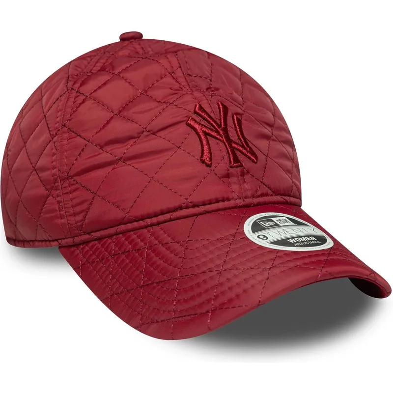 petten-gebogen-rood-verstelbaar-9twenty-padded-van-new-york-yankees-mlb-van-new-era