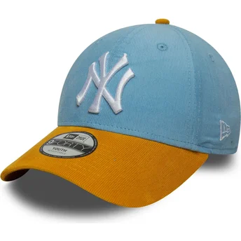 Petten gebogen meerkleurig verstelbaar voor kinderen 9FORTY Cord van New York Yankees MLB van New Era