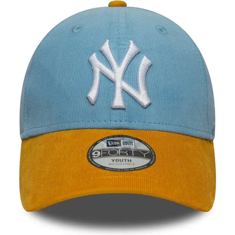 petten-gebogen-meerkleurig-verstelbaar-voor-kinderen-9forty-cord-van-new-york-yankees-mlb-van-new-era