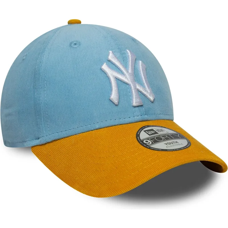 petten-gebogen-meerkleurig-verstelbaar-voor-kinderen-9forty-cord-van-new-york-yankees-mlb-van-new-era