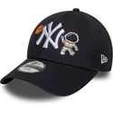 petten-gebogen-marineblauw-verstelbaar-voor-kinderen-9forty-space-icon-van-new-york-yankees-mlb-van-new-era