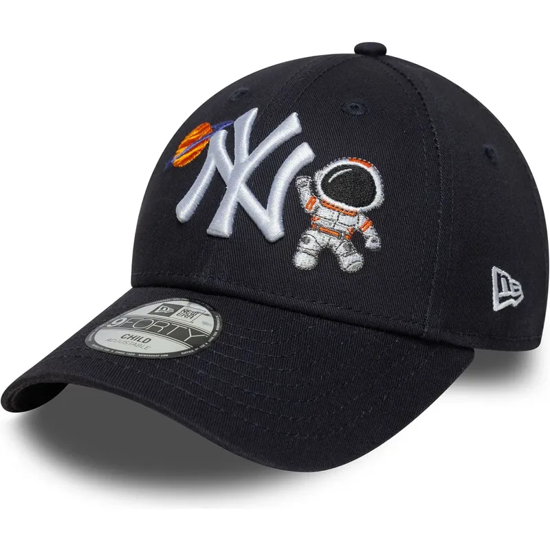 petten-gebogen-marineblauw-verstelbaar-voor-kinderen-9forty-space-icon-van-new-york-yankees-mlb-van-new-era