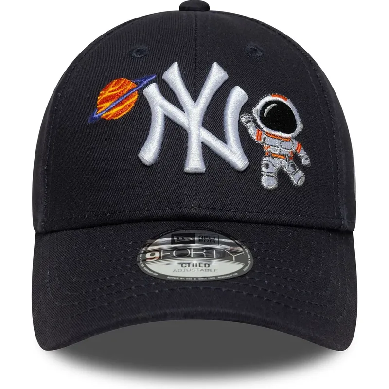 petten-gebogen-marineblauw-verstelbaar-voor-kinderen-9forty-space-icon-van-new-york-yankees-mlb-van-new-era