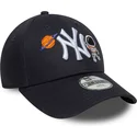 petten-gebogen-marineblauw-verstelbaar-voor-kinderen-9forty-space-icon-van-new-york-yankees-mlb-van-new-era