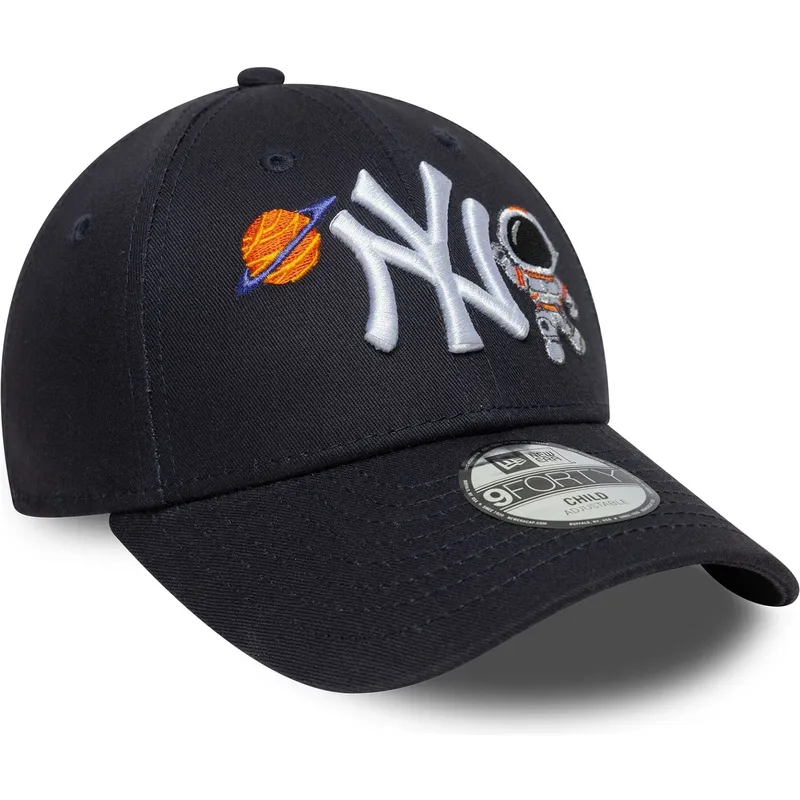 petten-gebogen-marineblauw-verstelbaar-voor-kinderen-9forty-space-icon-van-new-york-yankees-mlb-van-new-era