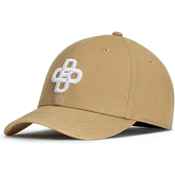 Petten gebogen beige verstelbaar Baseball Peach OBL048 van Oblack