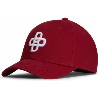 Petten gebogen rood verstelbaar Baseball Peach OLB044 van Oblack