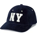 petten-gebogen-marineblauw-verstelbaar-ny-patch-authentic-corduroy-van-polo-ralph-lauren