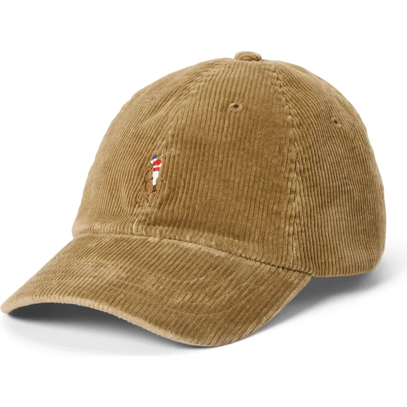 petten-gebogen-bruin-verstelbaar-classic-sport-corduroy-van-polo-ralph-lauren