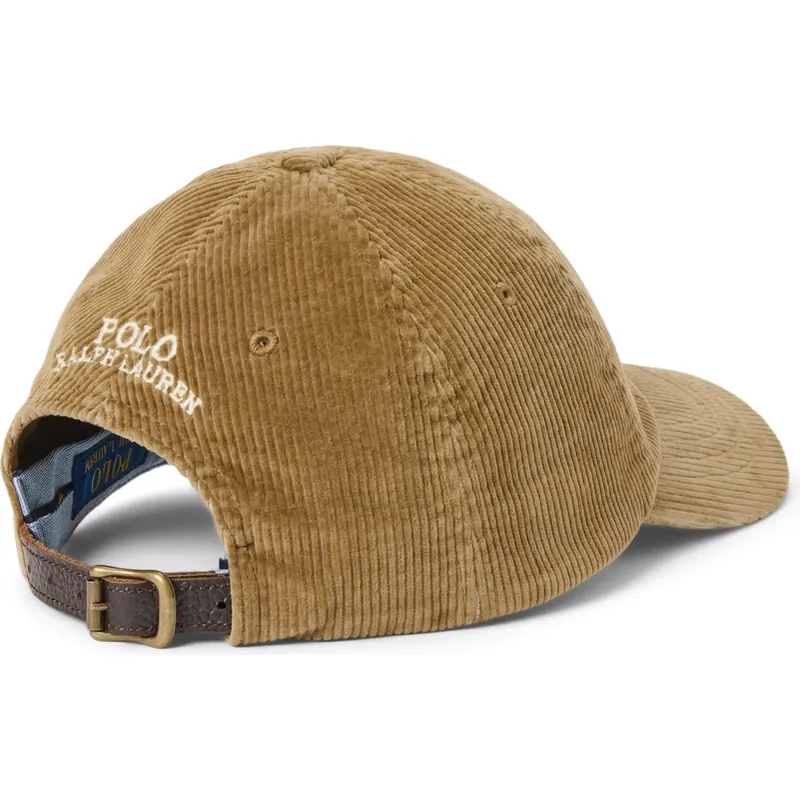 petten-gebogen-bruin-verstelbaar-classic-sport-corduroy-van-polo-ralph-lauren