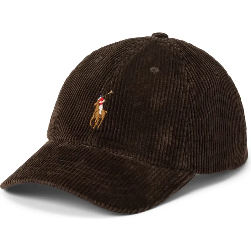 petten-gebogen-bruin-verstelbaar-classic-sport-corduroy-van-polo-ralph-lauren