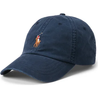 Petten gebogen marineblauw verstelbaar Classic Sport Stretch Cotton Twill van Polo Ralph Lauren