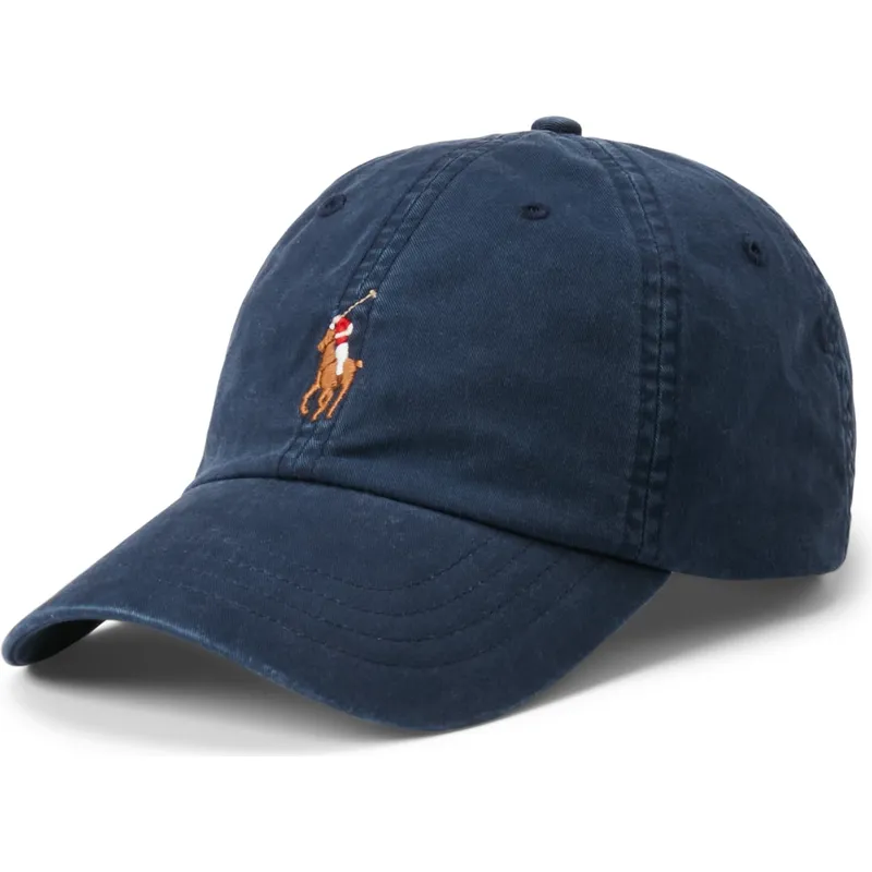 petten-gebogen-marineblauw-verstelbaar-classic-sport-stretch-cotton-twill-van-polo-ralph-lauren