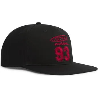 Petten plat zwart snapback Core 93 van AND1