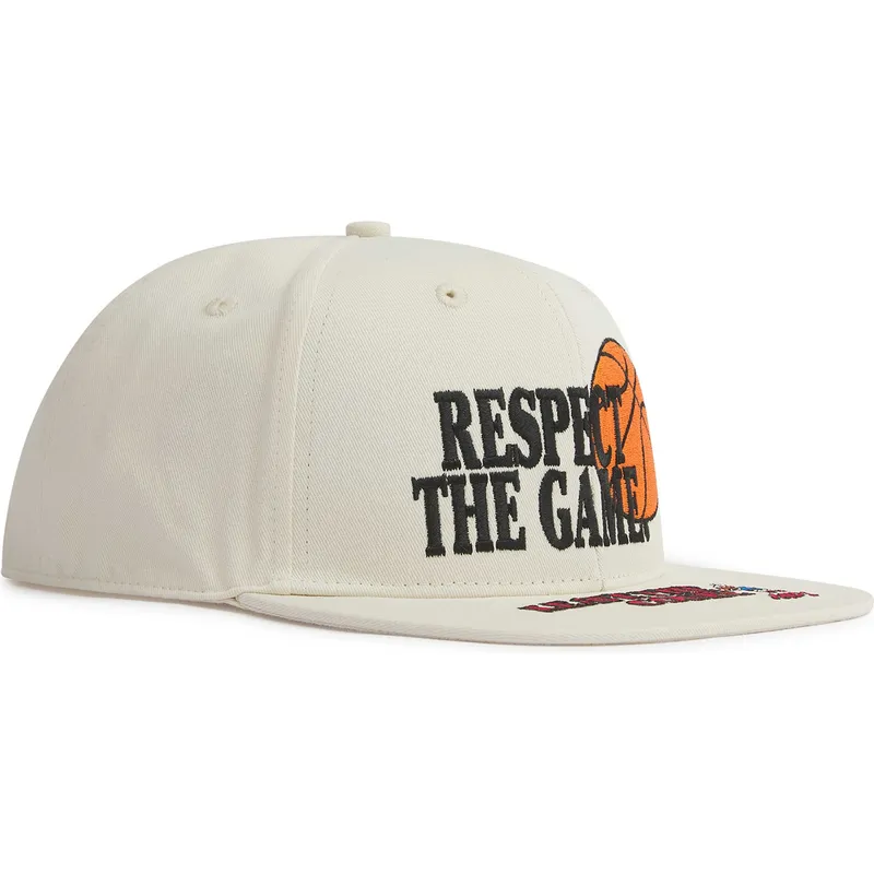 petten-plat-beige-snapback-respect-the-game-slogan-van-and1