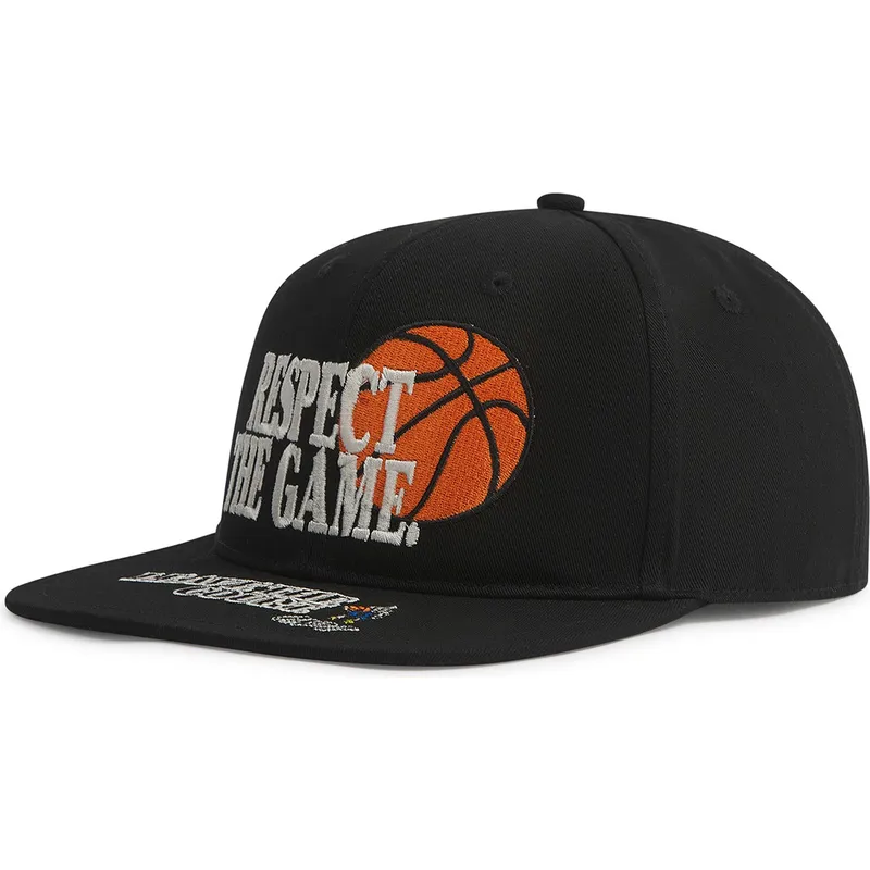 petten-plat-zwart-snapback-respect-the-game-slogan-van-and1