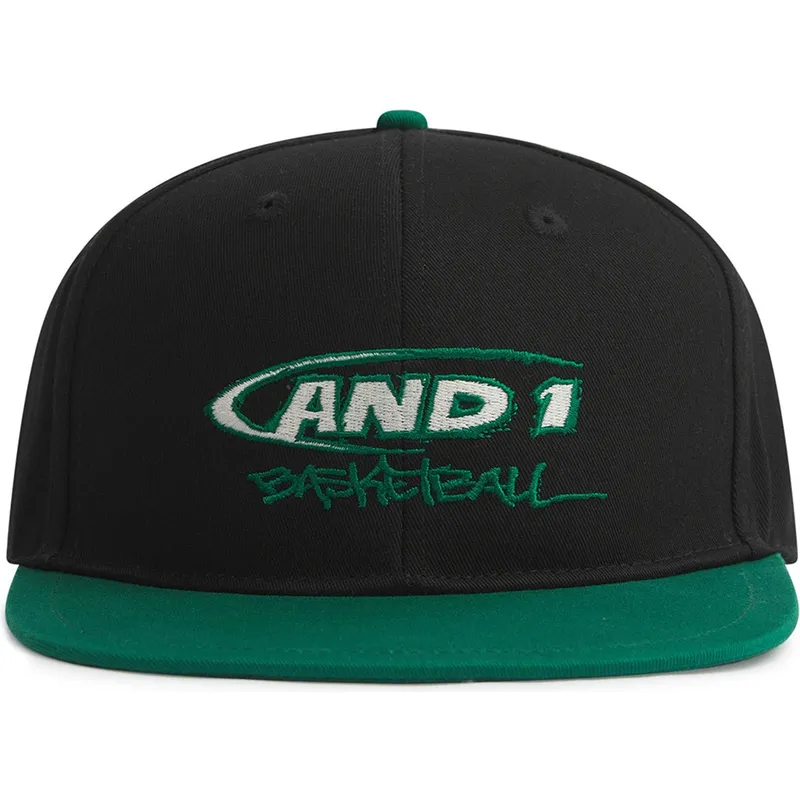 petten-plat-zwart-snapback-graffiti-van-and1